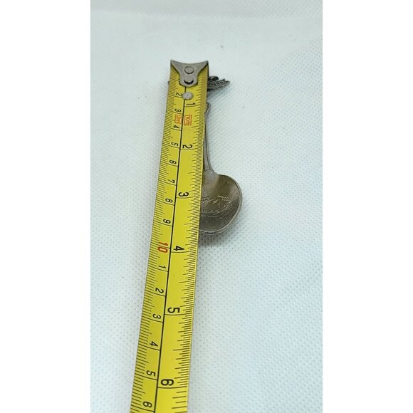 Marthas Vineyard Souvenir Silver Collector Spoon With Map & Ferry Design - Picture 5 of 5